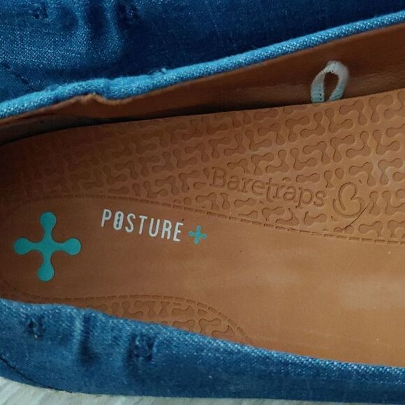 BareTraps Posture Plus blue denim flats Sz 9.5 - Picture 7 of 8